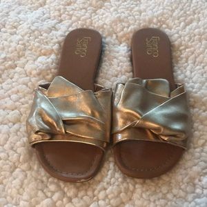 Franco Sarto gold sandals